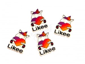 Серединка "Єдиноріжок Likee", 3,5см